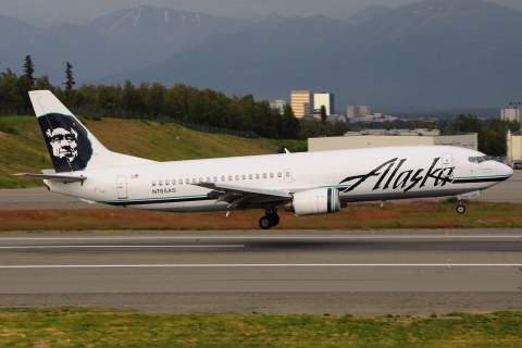 N765AS - 737-4Q8F - Alaska Airlines - ANC - 29-06-2014