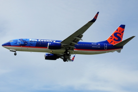 N814SY - 737-8BK(WL) - Sun Country Airlines - ANC - 01-07-2014
