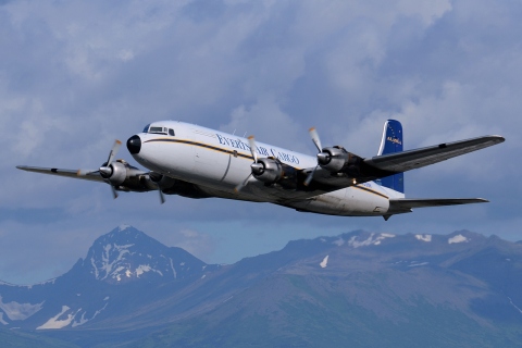 N9056R - DC-6B - Everts Air Alaska - ANC - 02-07-2014