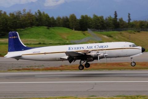 N9056R - DC-6B - Everts Air Alaska - ANC - 29-06-2014