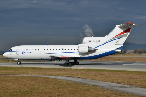 RA-42412 - Yakovlev Yak-42D - Rusjet-Irkut - SZG - 11-01-2014