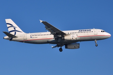 SX-DVS - A320-232 - Aegean Airlines - OTP - 14-02-2014