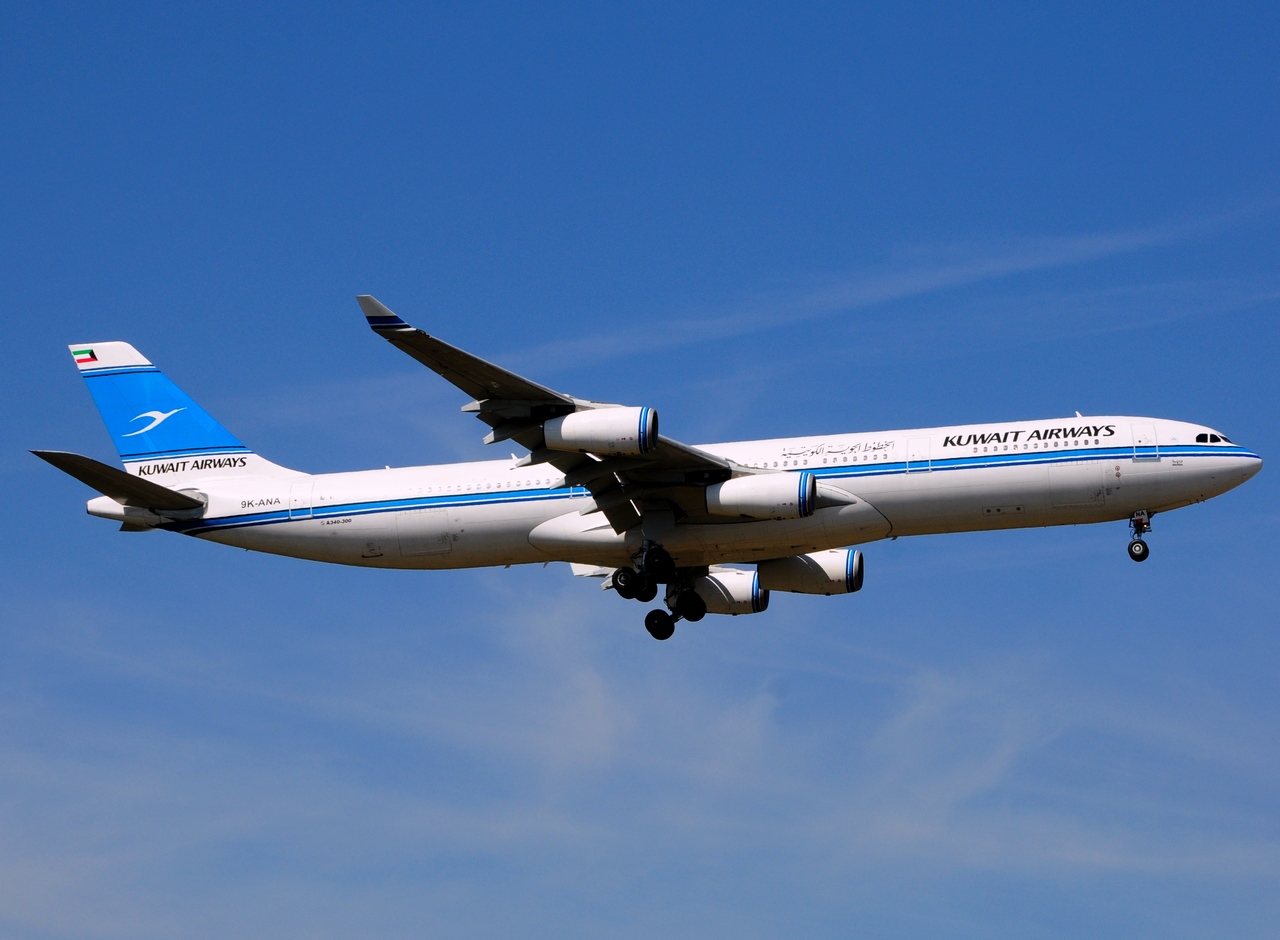 9K-ANA - A340-313 - Kuwait Airways - FRA - 19-04-2015