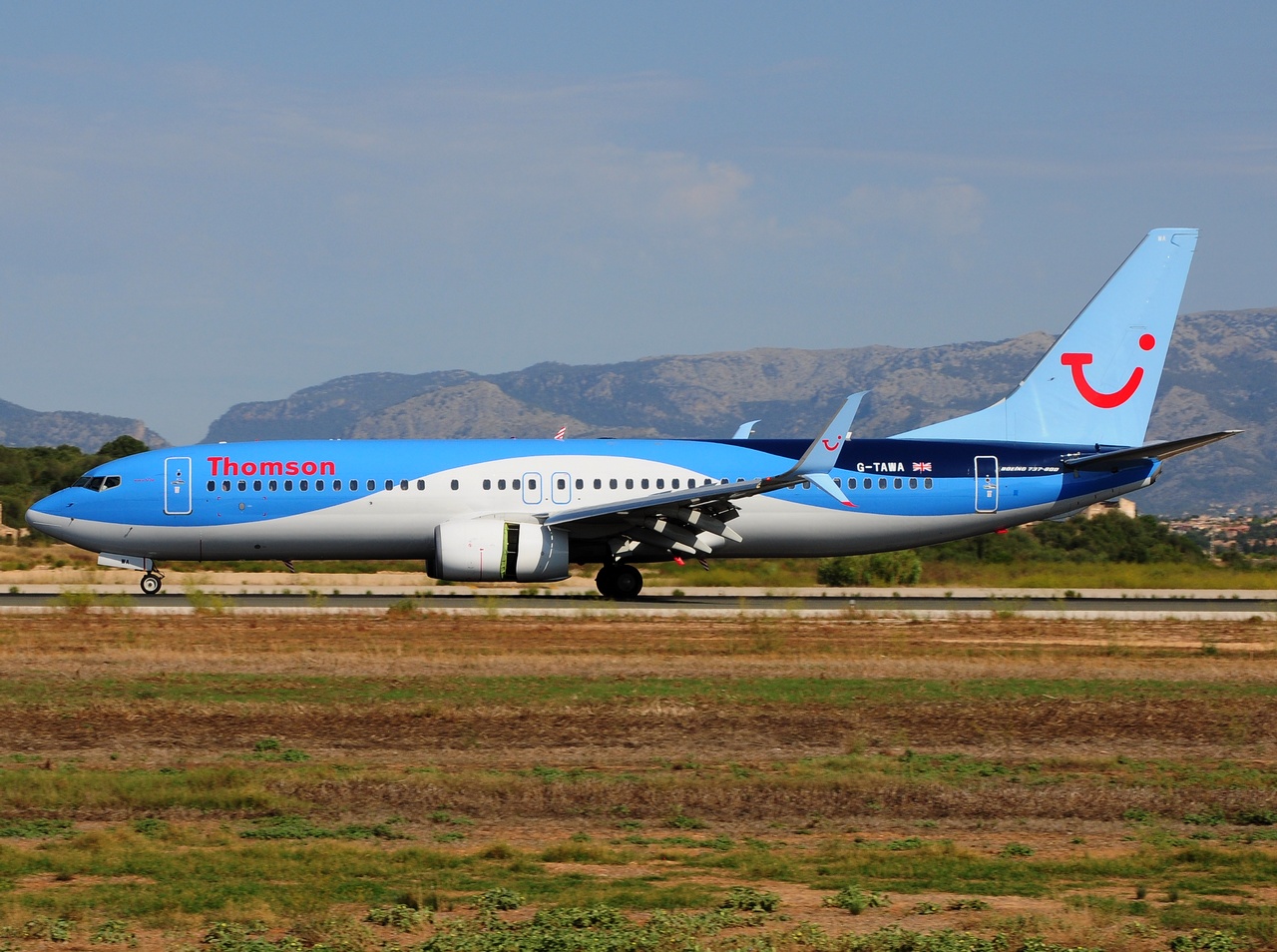 G-TAWA - 737-8K5(WL) - Thomson Airways - PMI - 22-08-2015
