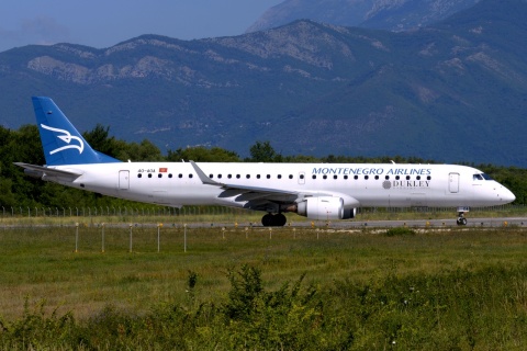 4O-AOB - ERJ-195LR (ERJ-190-200 LR) - Montenegro Airlines - TIV - 11-07-2015d