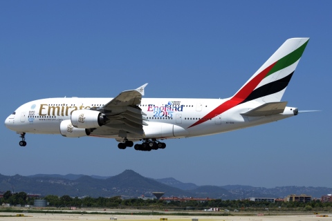 A6-EDG - A380-861 - Emirates - BCN - 29-06-2015