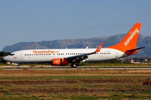 C-FEAK - 737-86Q(WL) - Sunwing Airlines - PMI - 22-08-2015