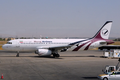 EP-AJH - A320-233 - Meraj Air - MHD - 04-10-2015