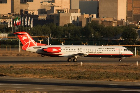 EP-FQF - Fokker 100 - Qeshm Airlines - THR - 06-10-2015