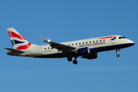 G-LCYG - ERJ-170STD (ERJ-170-100) - BA Cityflyer - PMI - 24-08-2015