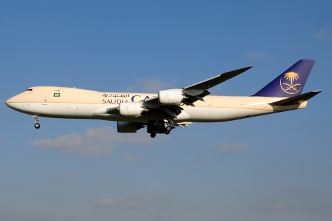 HZ-A13 - 747-8F - Saudi Arabian Cargo - BRU - 22-04-2015