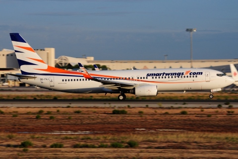 OK-TVJ - 737-8Q8(WL) - SmartWings - PMI - 22-08-2015