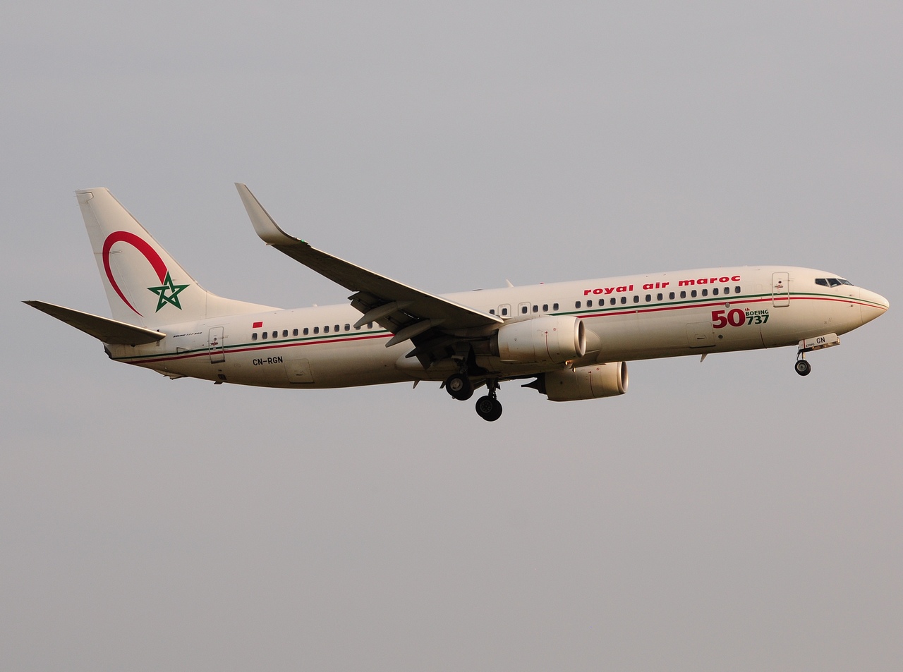 CN-RGN - 737-8B6(WL) - Royal Air Maroc - BRU - 26-08-2016
