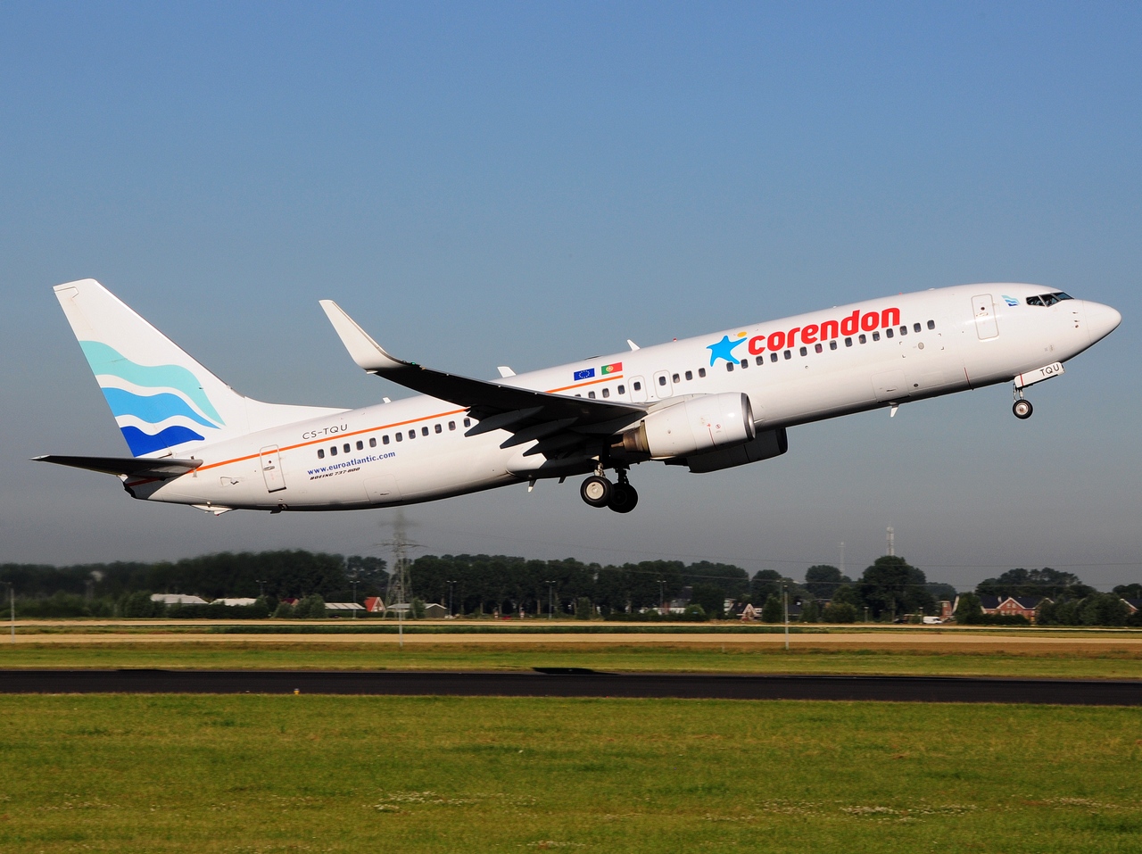 CS-TQU - 737-8K2(WL) - Corendon Dutch Airlines - AMS - 19-07-2016