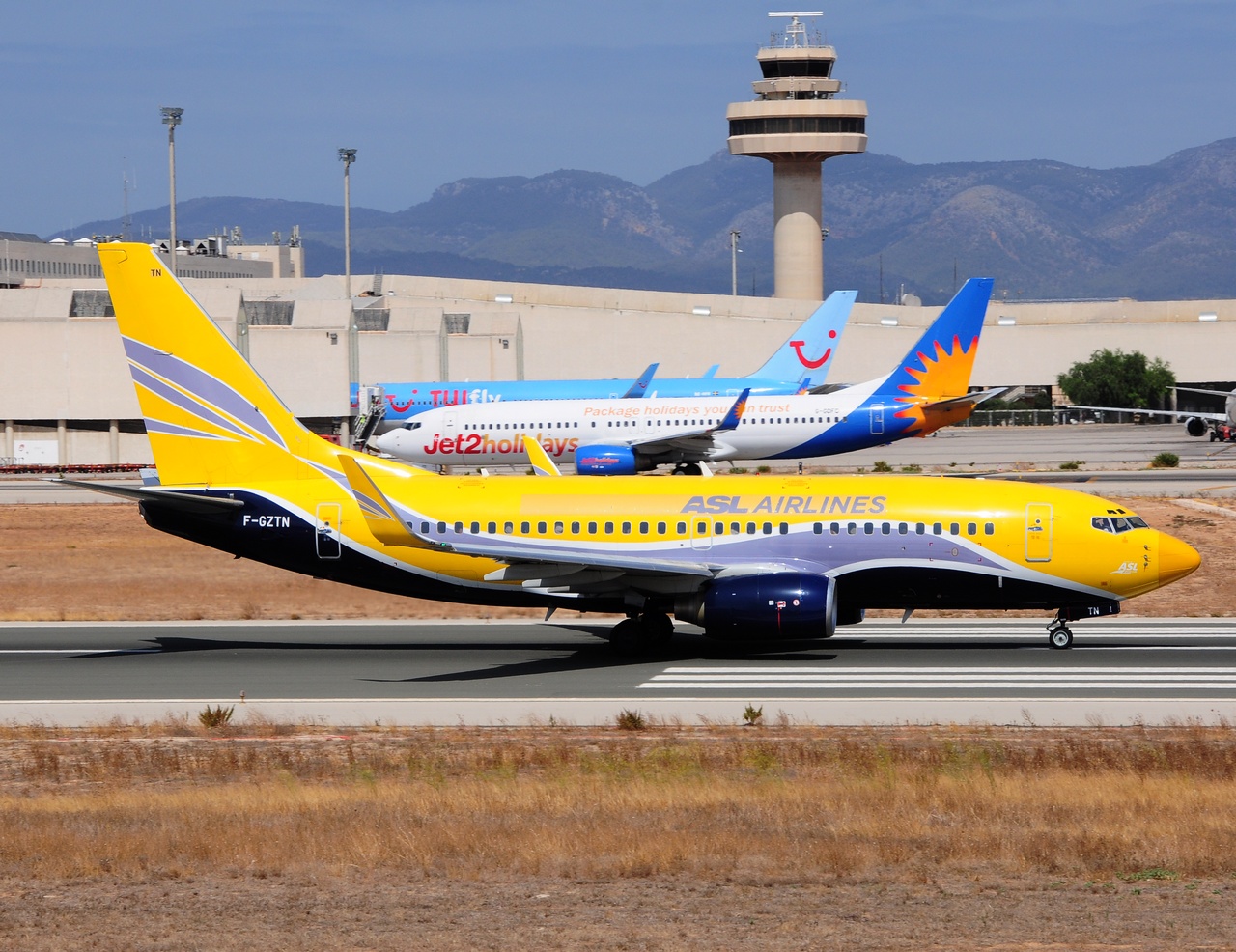 F-GZTN - 737-73S(WL) - ASL Airlines France - PMI - 30-08-2016