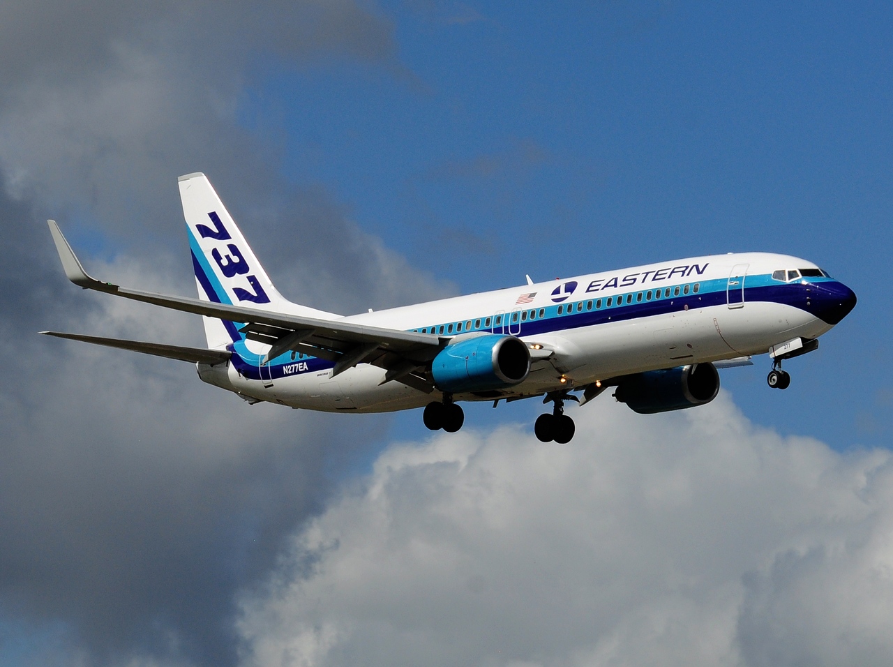 N277EA - 737-8CX(WL) - Eastern Air Lines - MIA - 02-02-2016