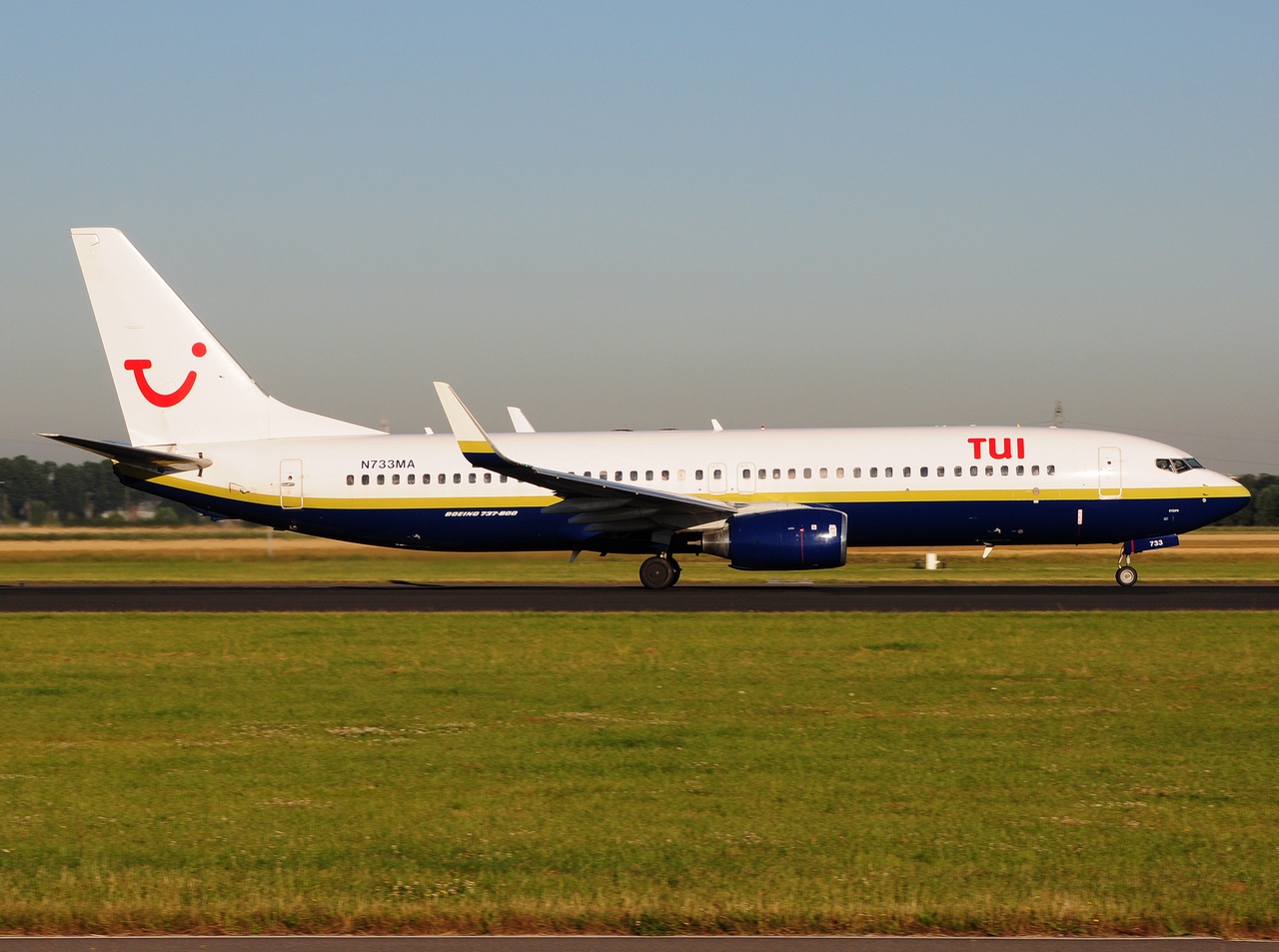 N733MA - 737-81Q(WL) - TUI Airlines Netherlands - AMS - 19-07-2016