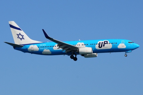 4X-EKI - 737-86N(WL) - UP Airlines - LCA - 19-08-2016