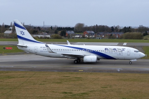 4X-EKL - 737-85P(WL) - El Al Israel Airlines - LGG - 28-03-2016