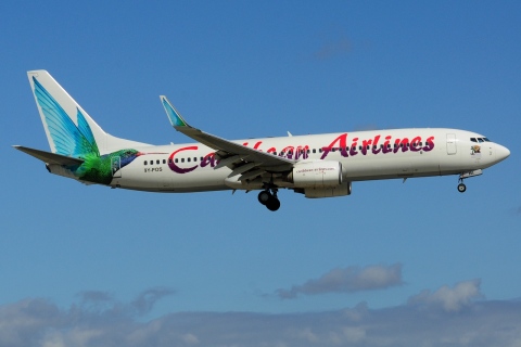 9Y-POS - 737-8Q8(WL) - Caribbean Airlines - MIA - 02-02-2016