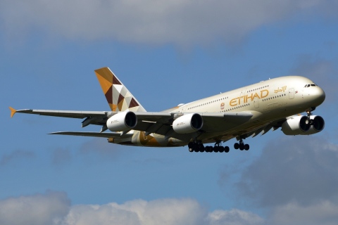 A6-APF - A380-861 - Etihad Airways - LHR - 23-04-2016