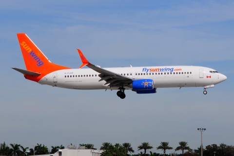 C-FJVE - 737-8DC(WL) - Sunwing Airlines - FLL - 30-01-2016