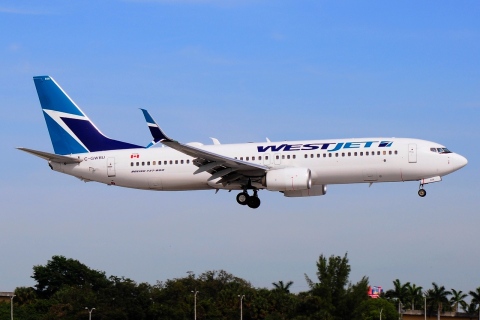 C-GWBU - 737-8CT(WL) - WestJet - FLL - 30-01-2016