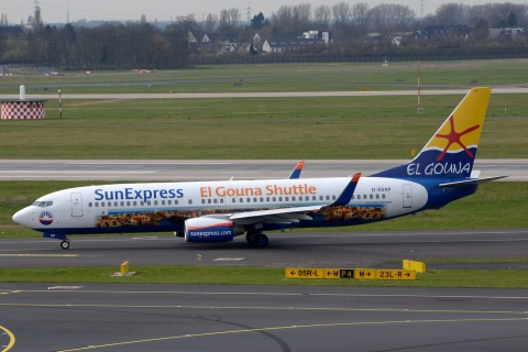 D-ASXP - 737-8HX(WL) - SunExpress Germany - DUS - 02-04-2016