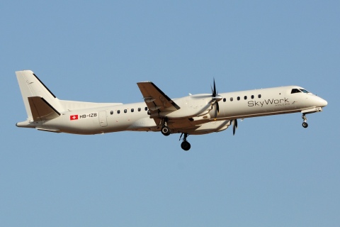 HB-IZB - Saab 2000 - SkyWork Airlines - PMI - 27-08-2016