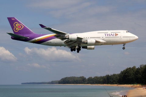 HS-TGO - 747-4D7 - Thai Airways International - HKT - 15-11-2016