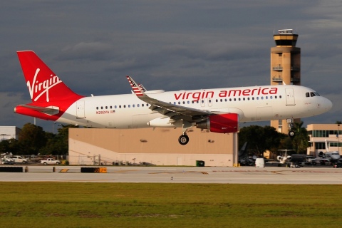 N282VA - A320-214(WL) - Virgin America - FLL - 30-01-2016