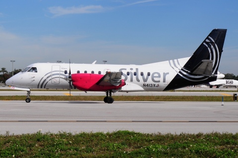 N413XJ - Saab 340B - Silver Airways - FLL - 30-01-2016