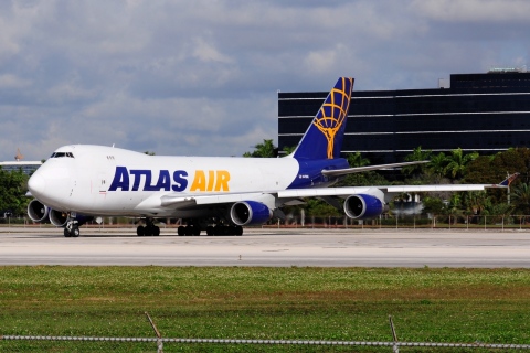 N419MC - 747-48EF - Atlas Air - MIA - 02-02-2016