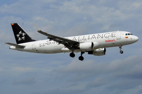 N477AV - A320-214(WL) - Avianca - MIA - 31-01-2016