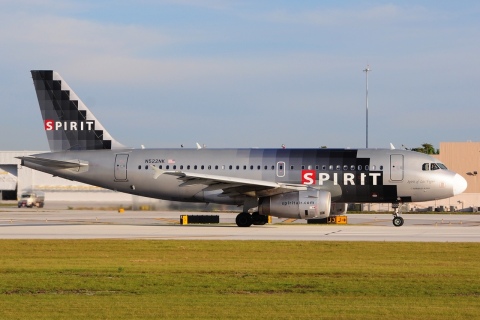 N522NK - A319-132 - Spirit Airlines - FLL - 30-01-2016