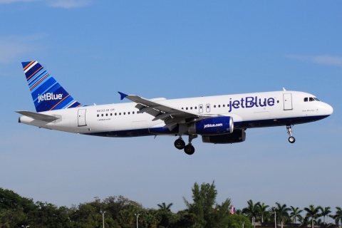 N632JB - A320-232 - JetBlue Airways - FLL - 30-01-2016