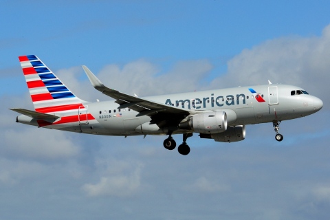 N8001N - A319-115(WL) - American Airlines - MIA - 02-02-2016