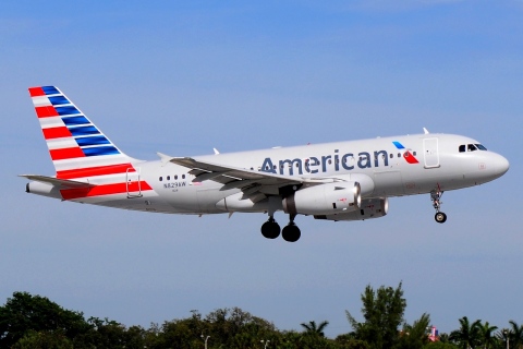 N829AW - A319-132 - American Airlines - FLL - 30-01-2016
