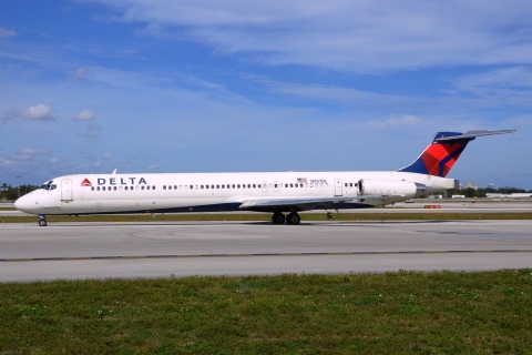 N957DL - MD-88 - Delta Air Lines - FLL - 30-01-2016