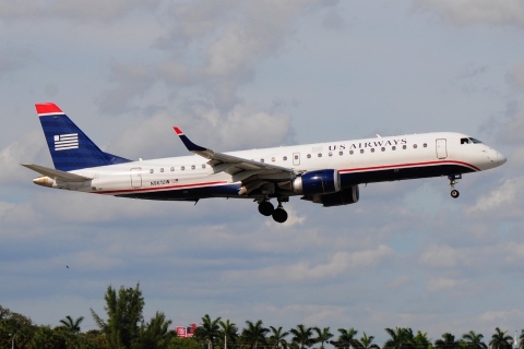 N961UW - ERJ-190AR (ERJ-190-100 IGW) - US Airways - FLL - 30-01-2016