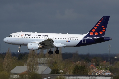 OO-SSG - A319-112 - Brussels Airlines - LGG - 29-03-2016