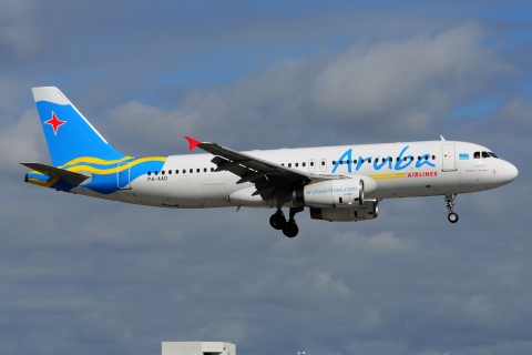 P4-AAD - A320-232 - Aruba Airlines - MIA - 02-02-2016