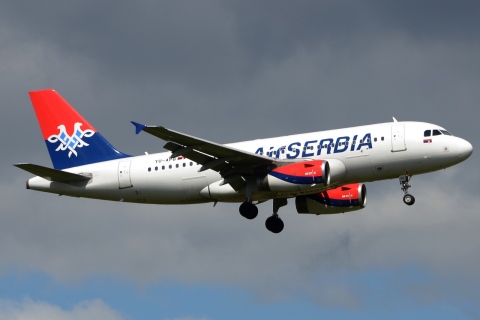 YU-APB - A319-132 - Air Serbia - LHR - 23-04-2016