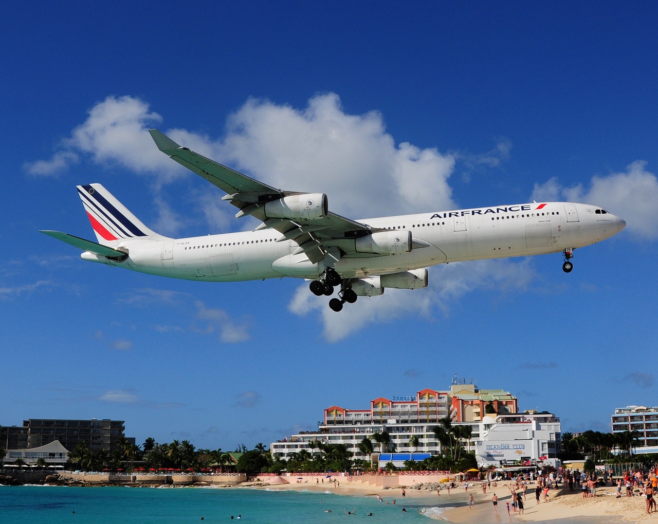 F-GLZK - A340-313 - Air France - SXM - 01-02-2017