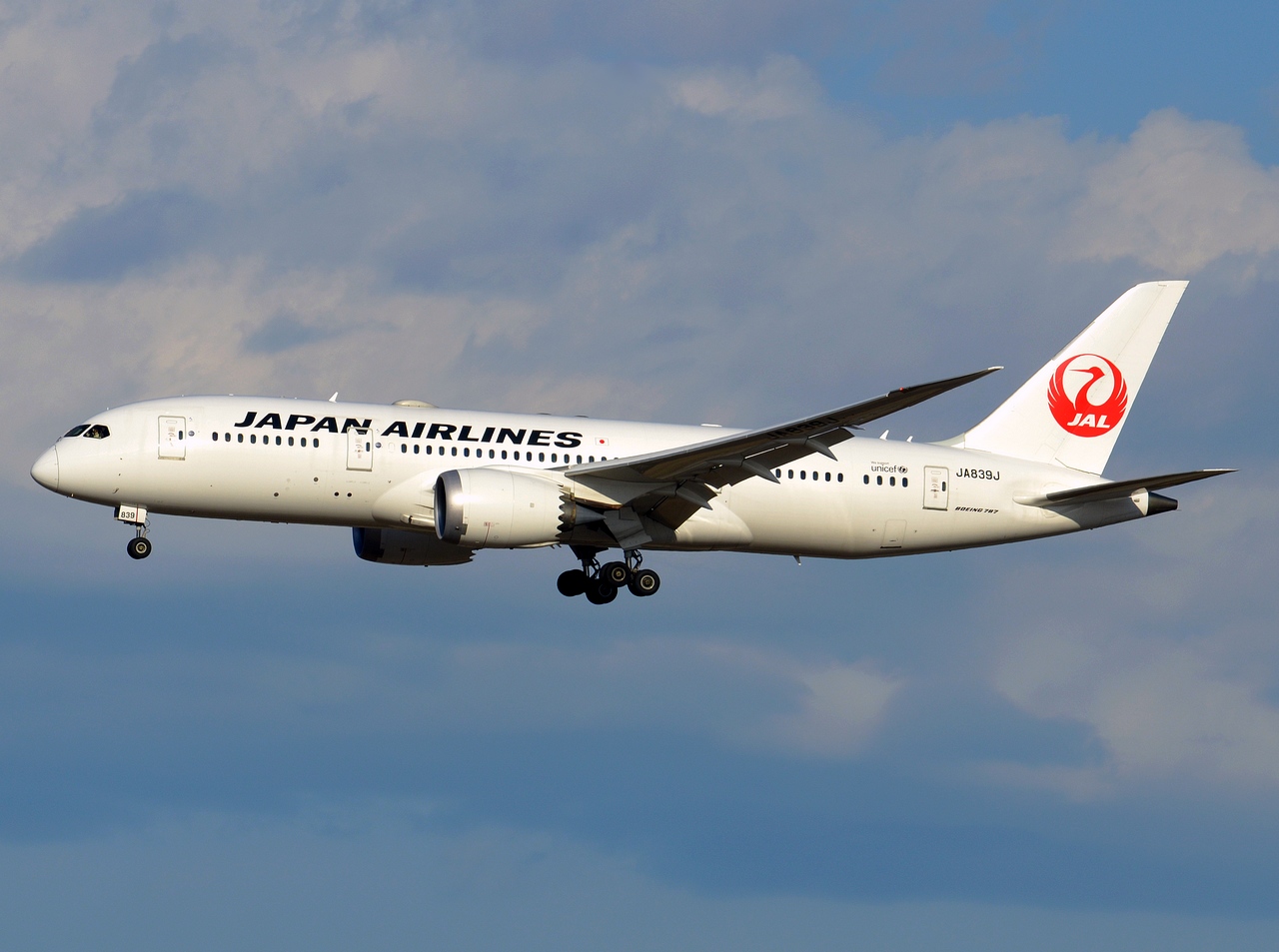 JA839J - 787-8 Dreamliner - Japan Airlines - NRT - 03-03-2017