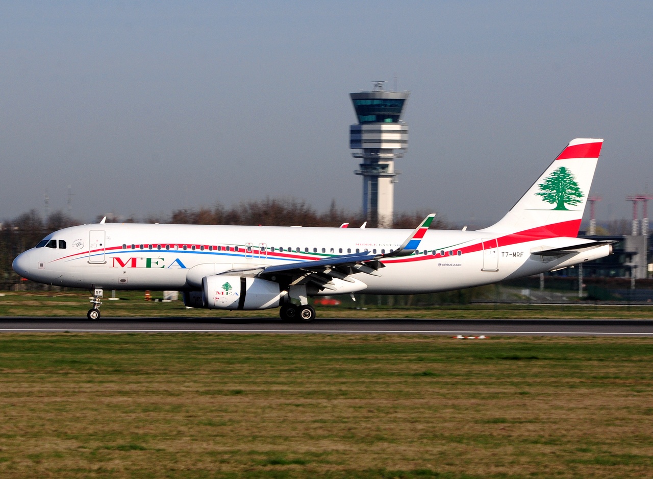 T7-MRF - A320-232(WL) - MEA _ Middle East Airlines - BRU - 27-03-2017
