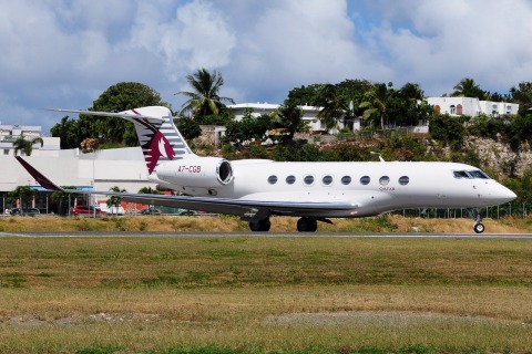 A7-CGB - Gulfstream G650ER - Qatar Executive - SXM - 04-02-2017
