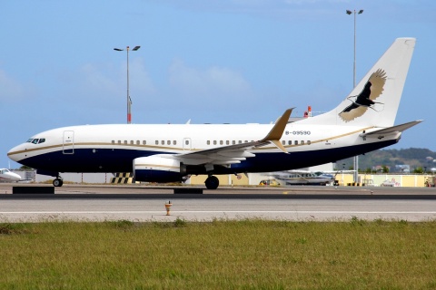 B-09590 - 737-79V(BBJ) - Knowledge Profits - SXM - 06-02-2017