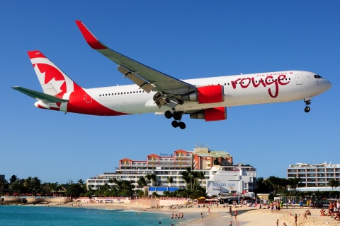 C-GHLQ - 767-36N(ER)(WL) - Air Canada Rouge - SXM - 02-02-2017