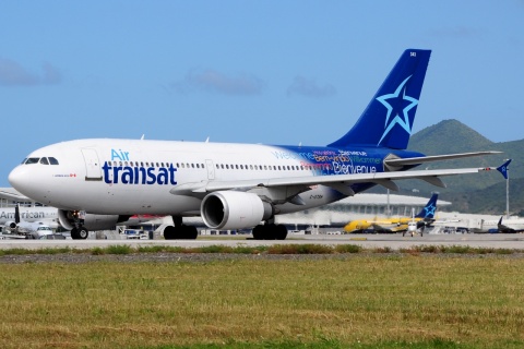 C-GTSH - A310-304 - Air Transat - SXM - 02-02-2017b
